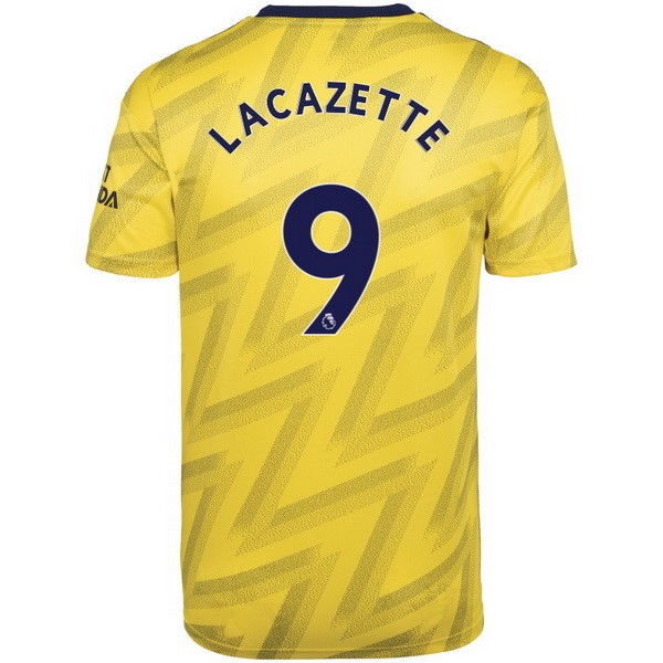 Camiseta Arsenal NO.9 Lacazette 2ª 2019-2020 Amarillo